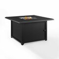 Classic Accessories Dante Metal Fire Table, Black - 25.13 x 41.88 x 41.88 in. VE3042801